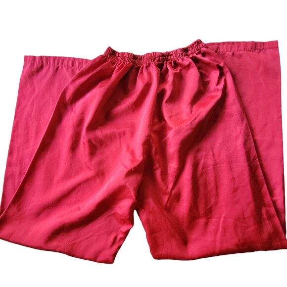 Victoria's Secret Red XS Womens PJ Set Button Up Top Brushed Cotton VTG Festive - Picture 6 of 16